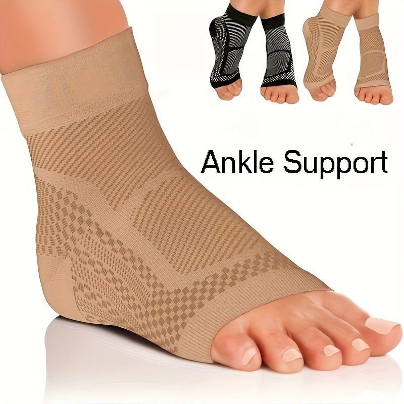 Ankle Brace Sock - スポーツ用足首サポートブレース圧縮スリーブ1組、アキレス腱炎、関節痛、腫れ、踵骨棘用足底筋膜炎ソックス