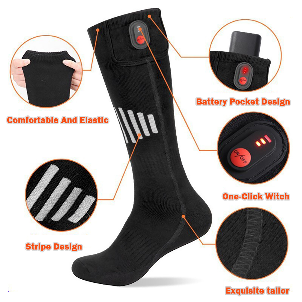 冬用加熱靴下バッテリーボックス付きサーマルソックス女性男性加 - Thermal Sock Winter のレビューと価格