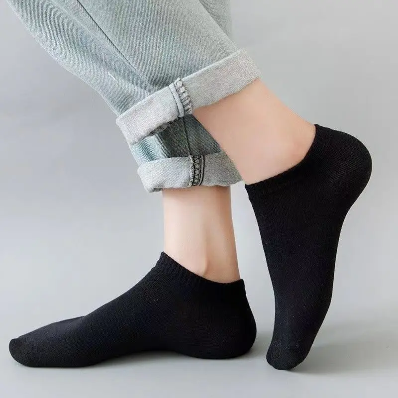5足組 ユニセックス カジュアル 無地 ボートソックス 薄手 - No Show Sock Women のレビューと価格