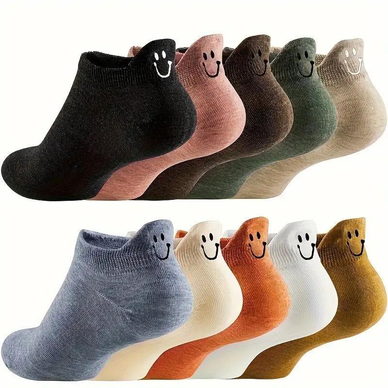 16 個 8 ペア女性ローカットアンクルソックスかわいい笑顔 - No Show Sock Women のレビューと価格
