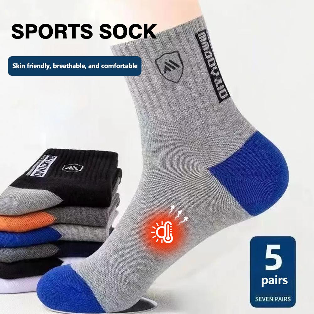 5足組 メンズ 防臭・滑り止めソックス - 通気性・吸汗速乾 - Cotton Crew Sock Pack のレビューと価格