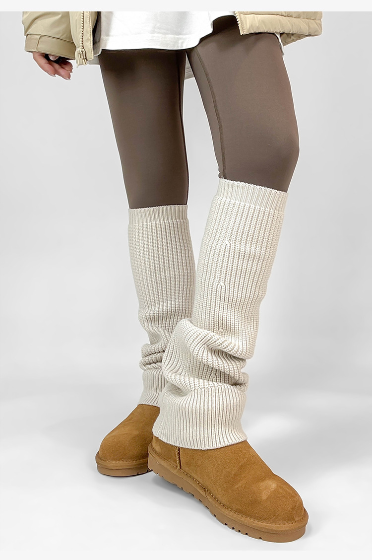 新しい女性のレッグウォーマーニット冬厚いサーマルロングソック - Boot Sock Slouchy のレビューと価格