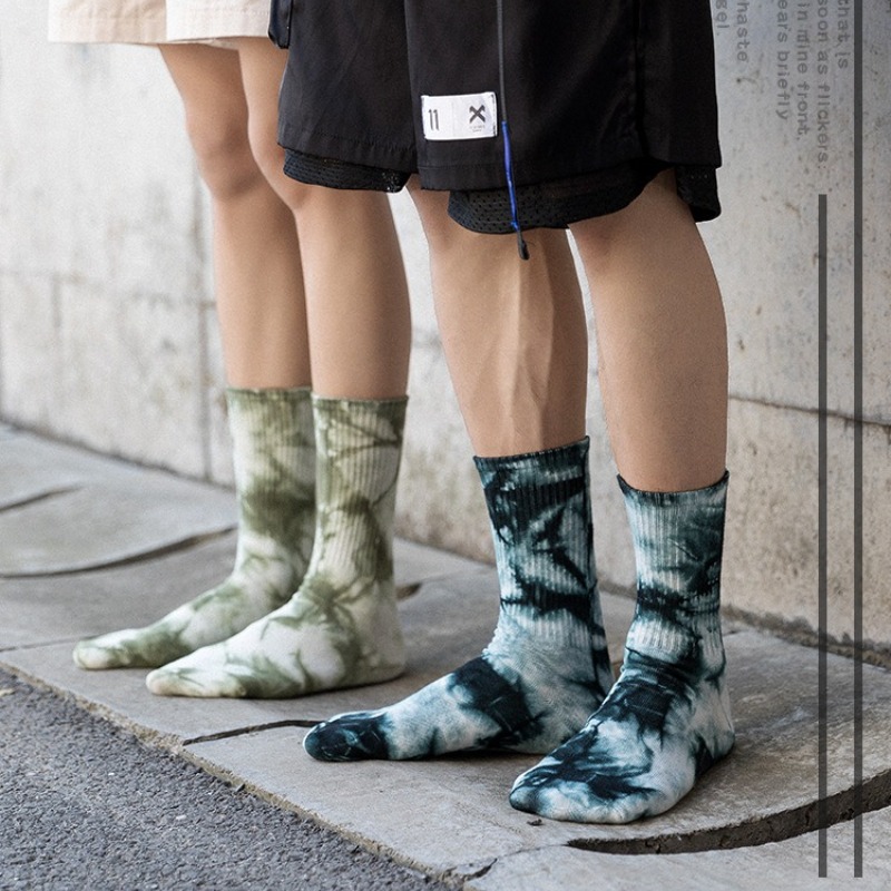 3 ペアの靴下メンズストリートウェアボルテックスタイダイスト - Cotton Crew Sock Pack のレビューと価格