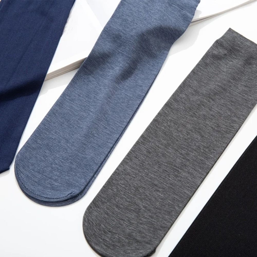 10 ペアファッション通気性男性アイスシルク靴下ソフト弾性超 - Silk Sock Bamboo のレビューと価格