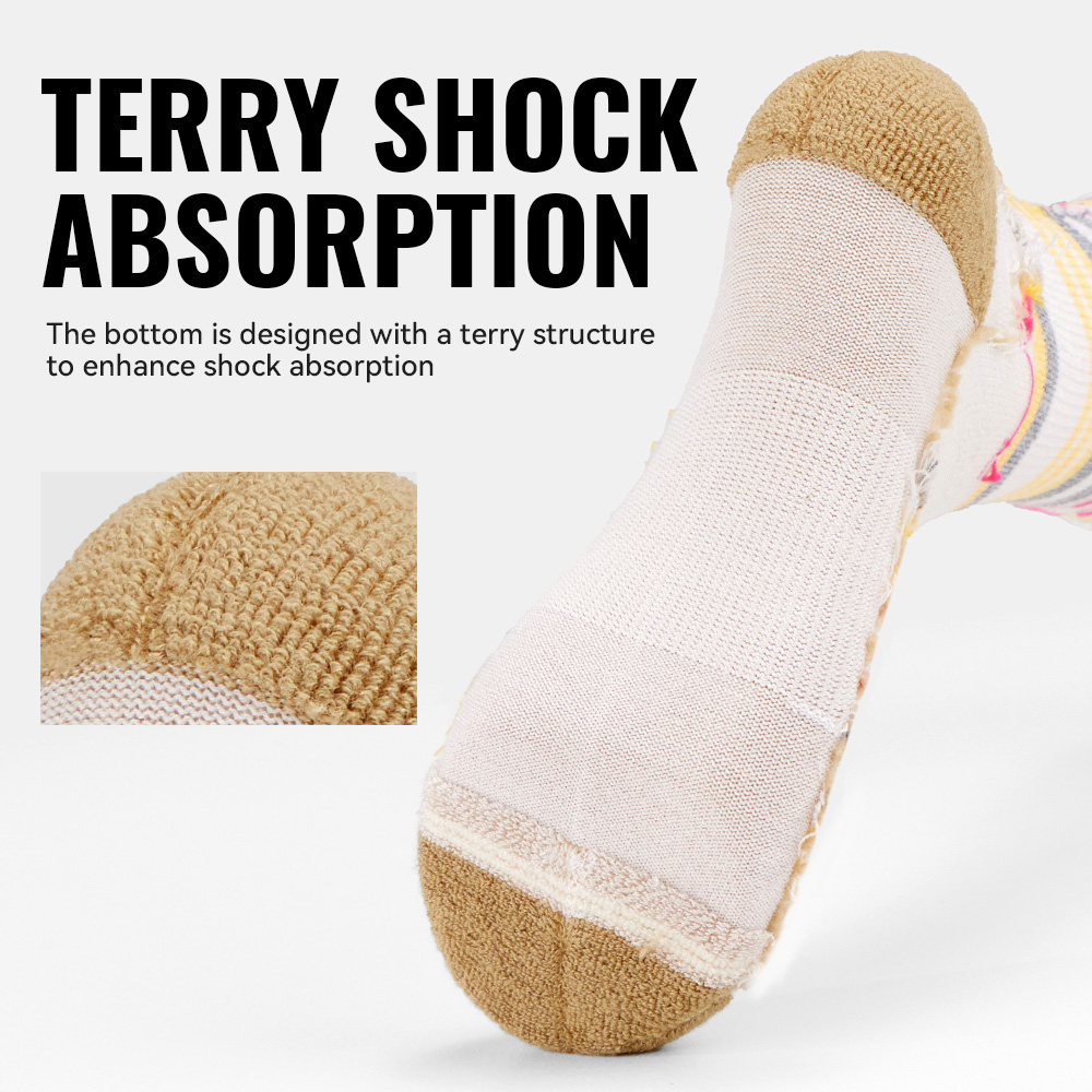 WRELS 1/2/3 ペアメリノウールソックス圧縮厚いクッ - Wool Hiking Sock のレビューと価格