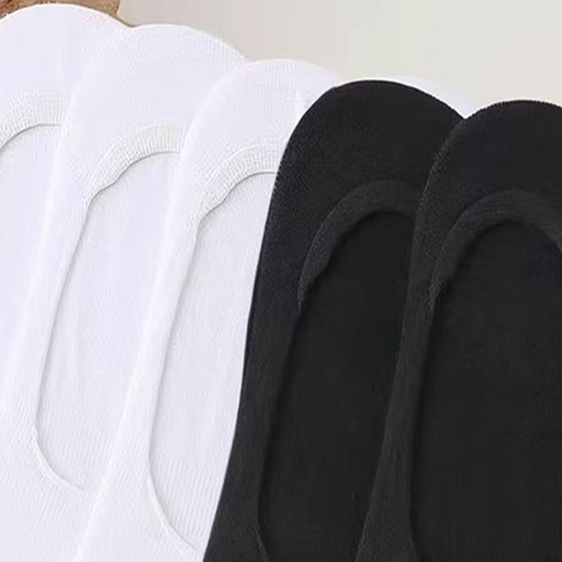 1/5/10足組 白黒 ノーショーソックス、快適な吸汗性、通 - No Show Sock Women のレビューと価格