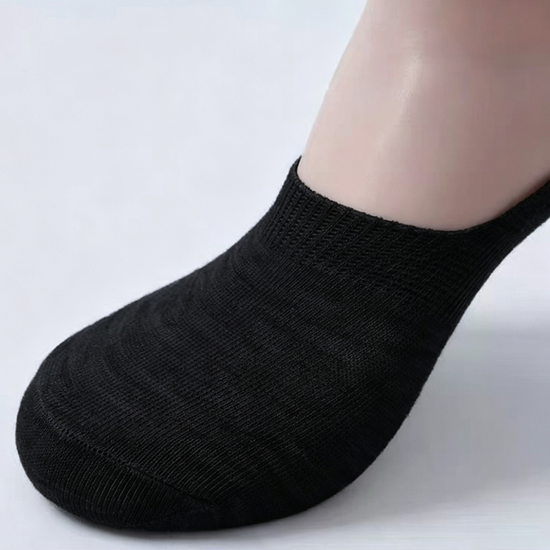 1/5/10足組 白黒 ノーショーソックス、快適な吸汗性、通 - No Show Sock Women のレビューと価格