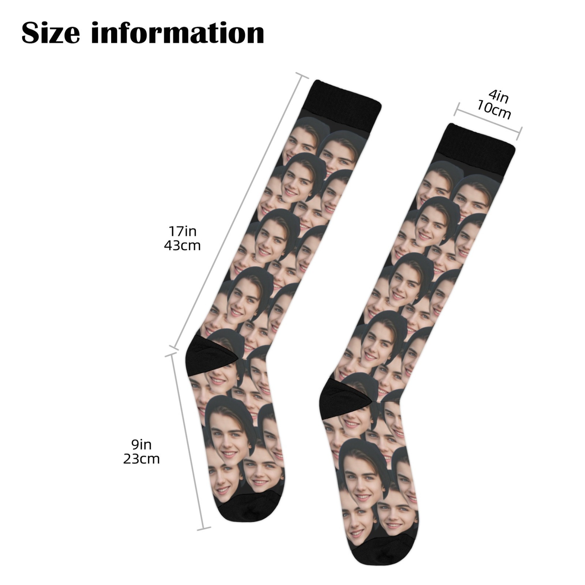 男性と女性向けのカスタムアバターソックス、カスタム写真ソック - No Show Sock Women のレビューと価格